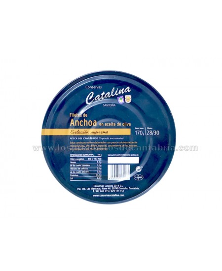 anchoas santoña catalina tarro 100g cantabria
