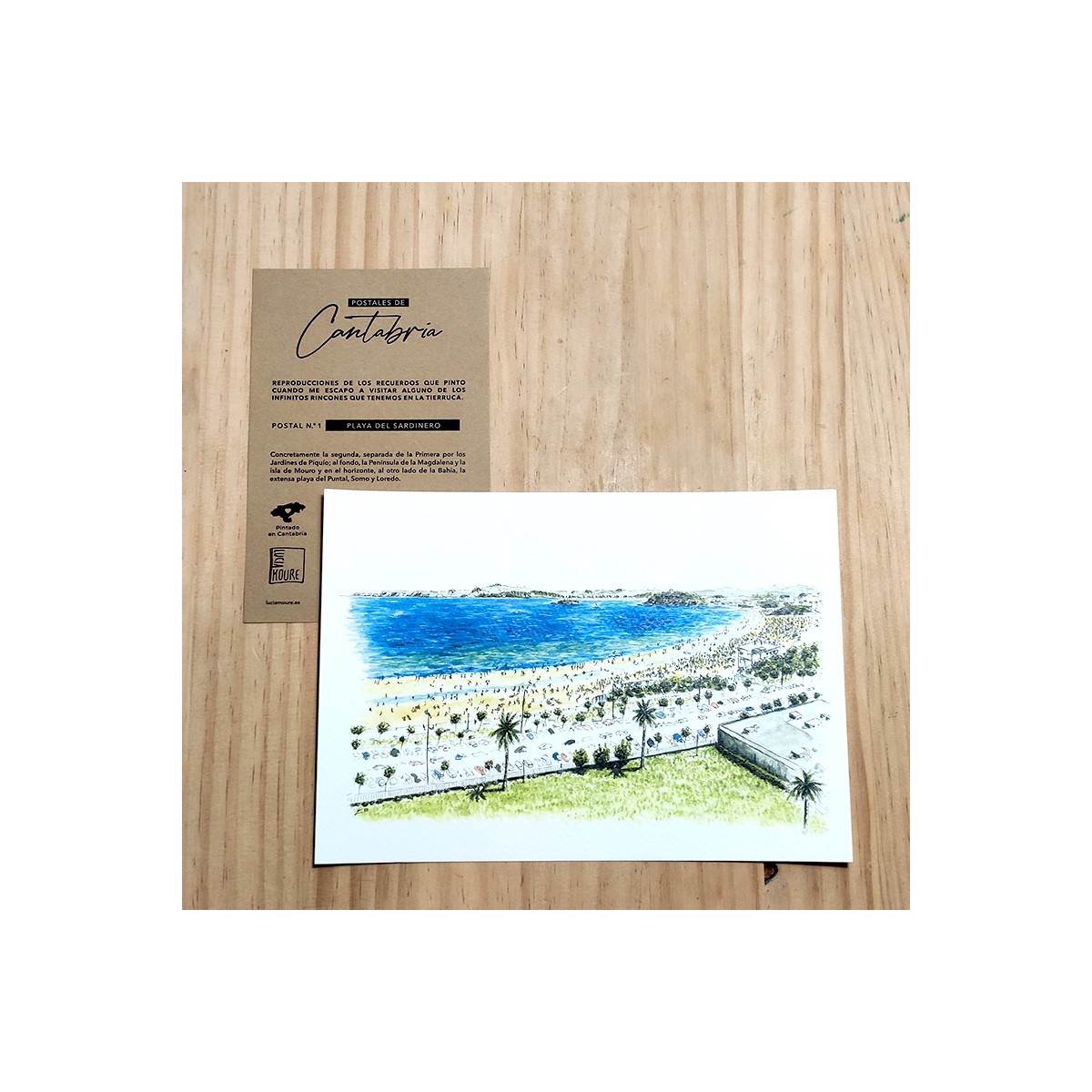 Postal 1 Playa del Sardinero Santander