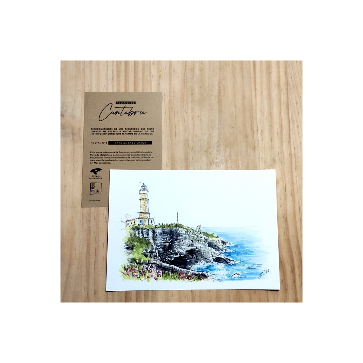 Postal 4 Faro de Cabo Mayor Santander