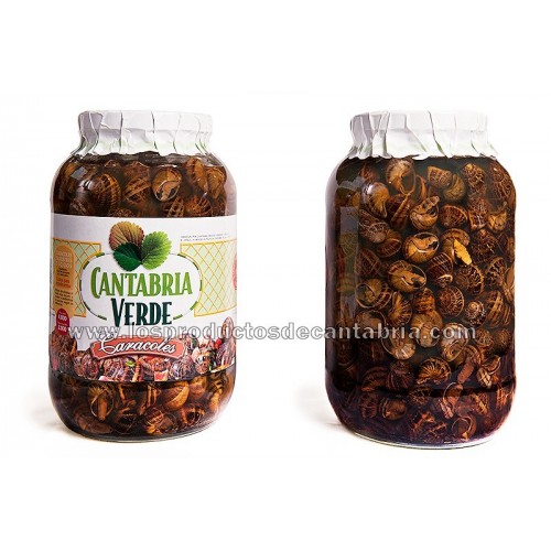 caja 2 tarros CARACOLES CANTABRIA VERDE 4000 gr