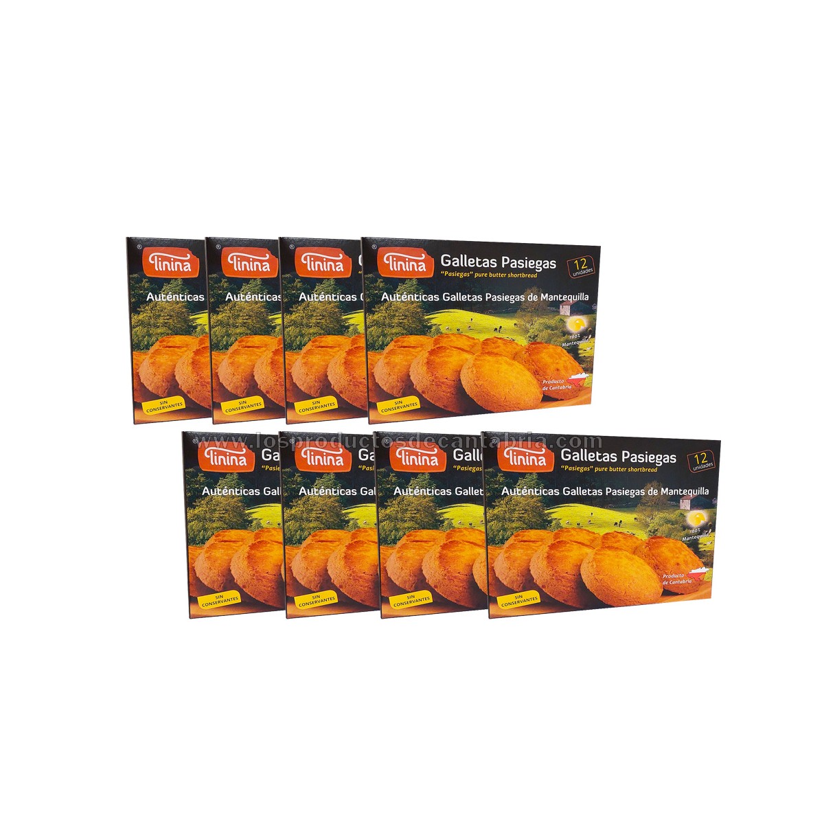 pack ahorro 10 unidades galleta pasiega tinina